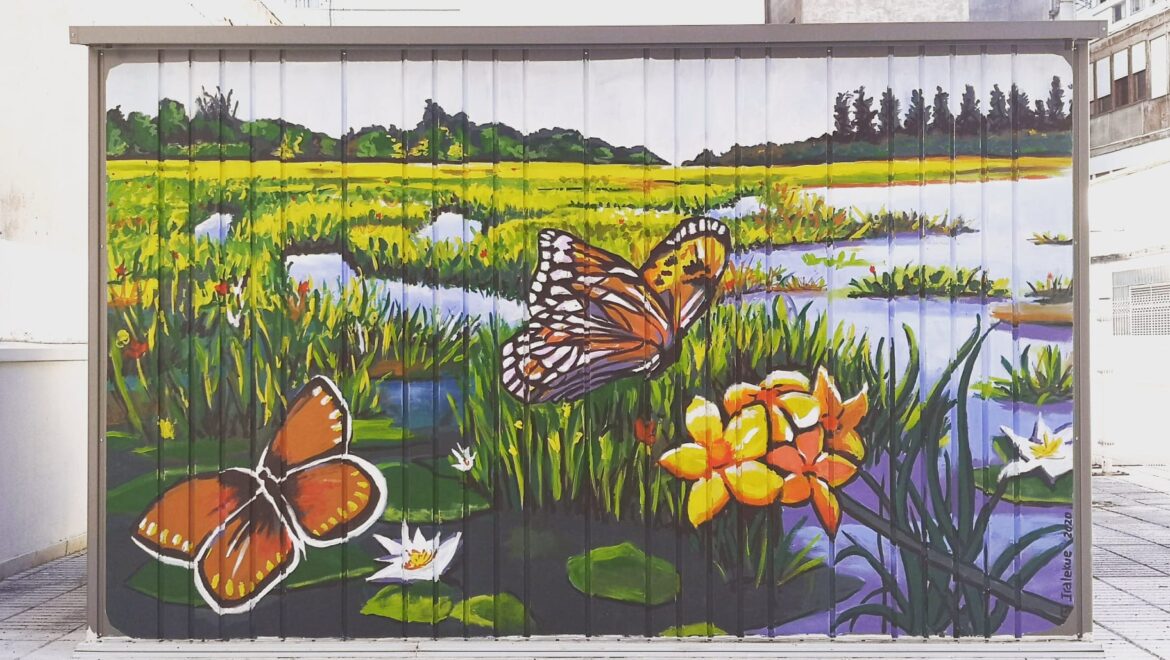 Mural personalizado Terraza vivienda - Amárica1