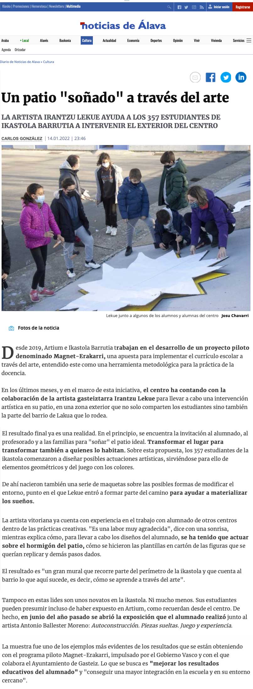 Un patio soñado a través del arte