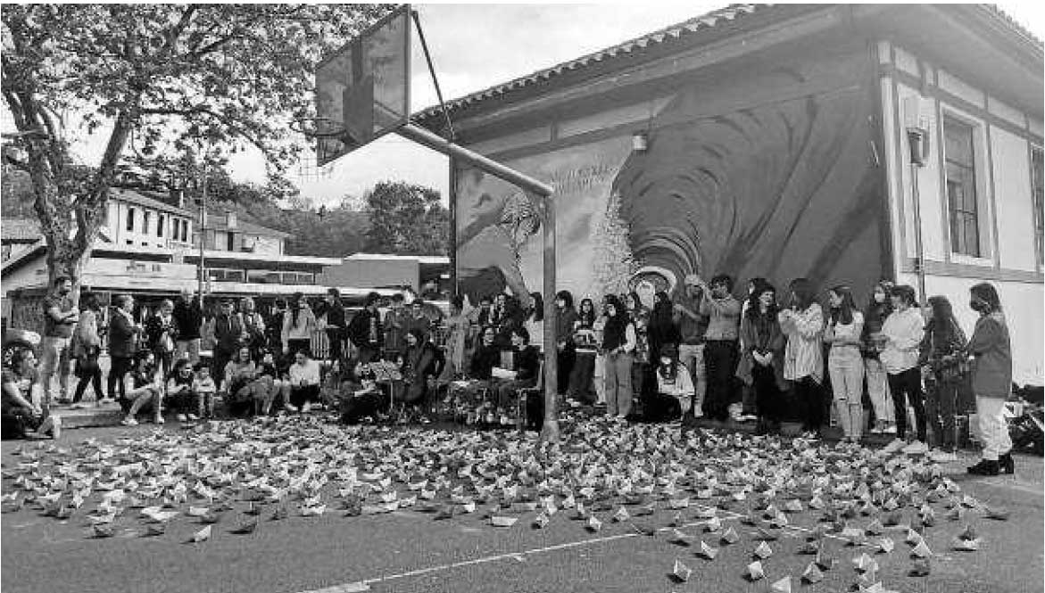 Behobia estrena un mural colaborativo